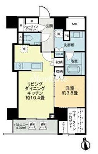 ブランピリエ日本橋　ＢｒｕｎＰｉｌｉｅｒ日本橋 8階 1LDK 賃貸物件詳細