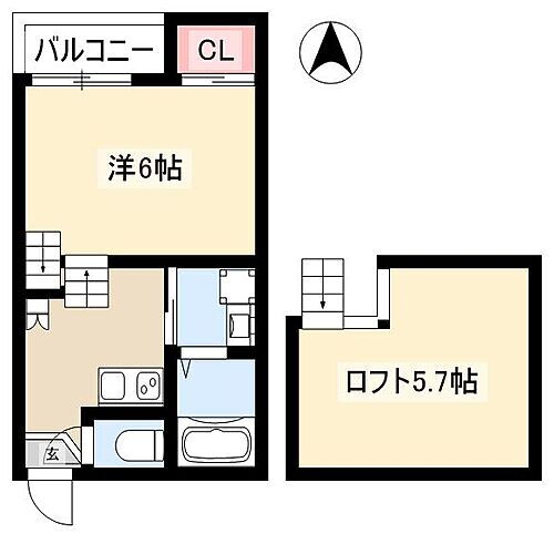 愛知県名古屋市熱田区木之免町915-2 熱田神宮伝馬町駅 1K アパート 賃貸物件詳細
