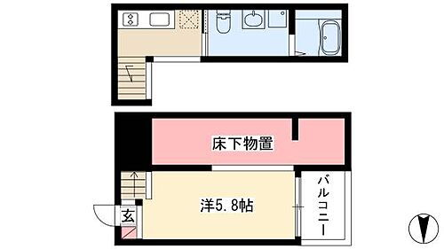 愛知県名古屋市中川区愛知町24-16 黄金駅 1K アパート 賃貸物件詳細