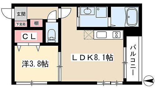 愛知県名古屋市中村区太閤4丁目6-14 太閤通駅 1LDK アパート 賃貸物件詳細