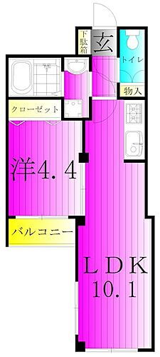 アルカンシエル柏 4階 1LDK 賃貸物件詳細