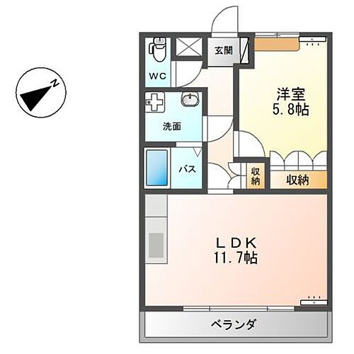 栃木県小山市大字羽川 小金井駅 1LDK アパート 賃貸物件詳細