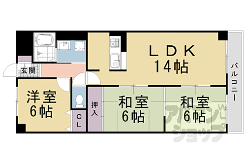シベール阪急桂 1階 3LDK 賃貸物件詳細