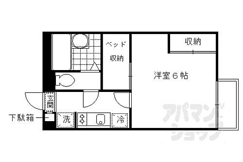 京都府京都市伏見区羽束師志水町 伏見桃山駅 1K アパート 賃貸物件詳細