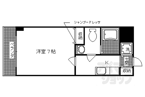京都府京都市右京区西京極西大丸町 西京極駅 1K マンション 賃貸物件詳細