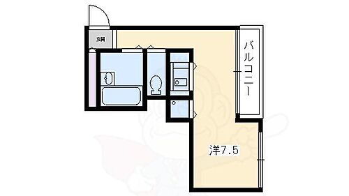 クリーンリビング四条大宮 10階 1K 賃貸物件詳細