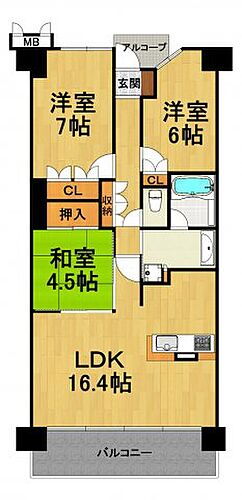 ローレルコート宝塚武庫川町 9階 3LDK 賃貸物件詳細