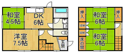 兵庫県西宮市甲子園浜田町8-18 甲子園駅 4DK 一戸建て 賃貸物件詳細