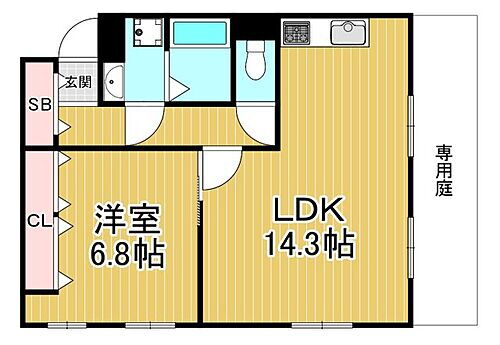 メゾン上甲東園 1階 1LDK 賃貸物件詳細