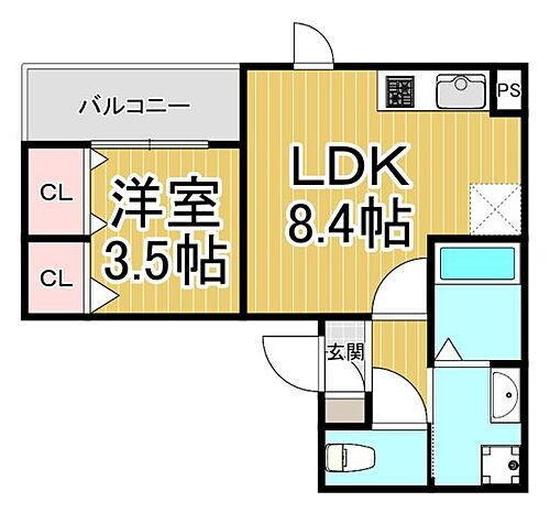 兵庫県尼崎市東本町3丁目 大物駅 1LDK アパート 賃貸物件詳細