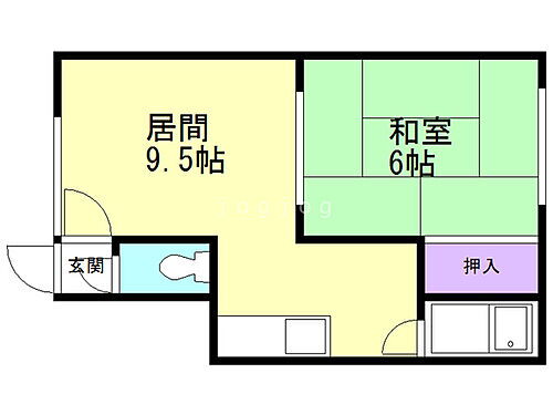 当別カレッジハイツ 2階 1DK 賃貸物件詳細