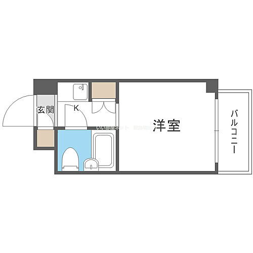 グレンヒルズ旭千林 5階 ワンルーム 賃貸物件詳細