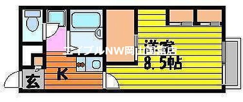 岡山県岡山市東区東平島 上道駅 1K アパート 賃貸物件詳細