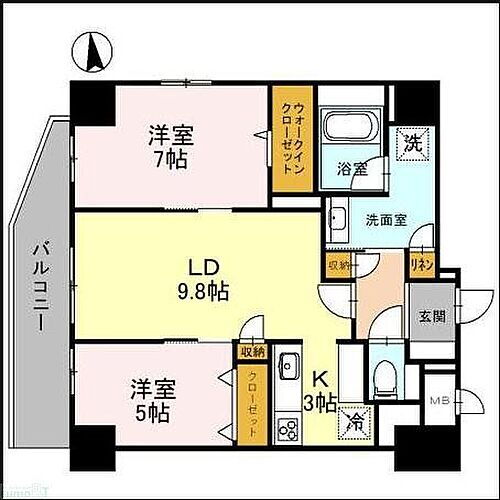 大阪府大阪市東成区東小橋１丁目 玉造駅 2LDK マンション 賃貸物件詳細