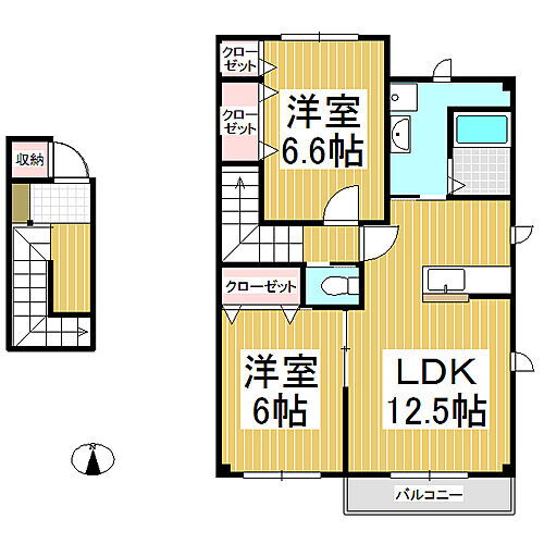 長野県上田市保野 神畑駅 2LDK アパート 賃貸物件詳細