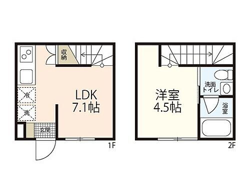 広島県広島市中区吉島東1丁目 御幸橋駅 1LDK アパート 賃貸物件詳細