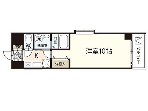 広島県広島市中区南千田西町 御幸橋駅 1K マンション 賃貸物件詳細