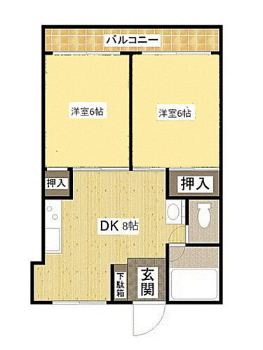 戸坂コーポラス 5階 2DK 賃貸物件詳細