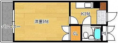 西本ビル（中広） 5階 1K 賃貸物件詳細