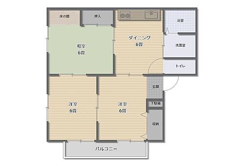 兵庫県赤穂市塩屋2728 播州赤穂駅 3DK アパート 賃貸物件詳細