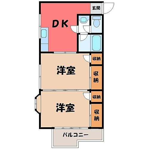 栃木県栃木市箱森町 賃貸アパート