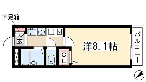 ＫＤＹ－Ｉ 2階 1K 賃貸物件詳細