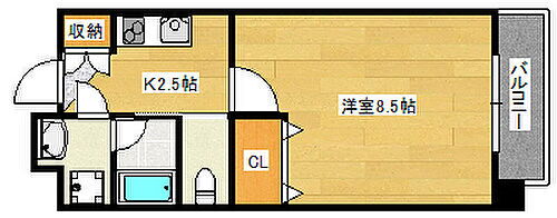 Ｌｕｔｅｌｌａ皆実町 3階 1K 賃貸物件詳細