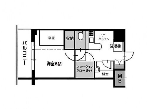 ラポール中島（Ａタイプ） 8階 1DK 賃貸物件詳細