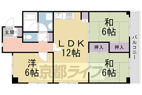 京都府京都市北区大宮西小野堀町 北大路駅 3LDK マンション 賃貸物件詳細