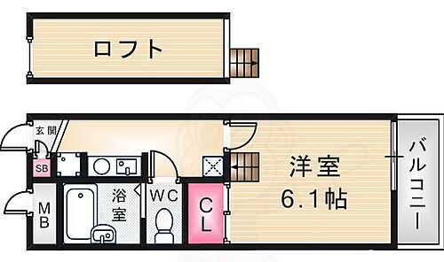 兵庫県尼崎市常光寺２丁目 尼崎駅 1K アパート 賃貸物件詳細