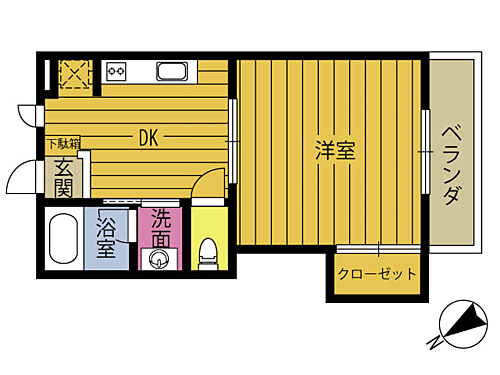 大分県国東市安岐町下原 1DK アパート 賃貸物件詳細