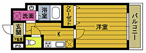 大分県大分市大字羽屋 古国府駅 1K マンション 賃貸物件詳細