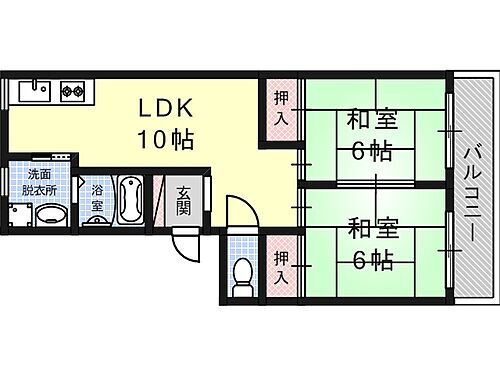 樋口マンション 1階 2LDK 賃貸物件詳細