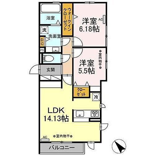 静岡県浜松市中央区十軒町519-4 曳馬駅 2LDK アパート 賃貸物件詳細