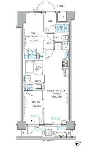 パークアクシス文京本郷 2階 1SLDK 賃貸物件詳細