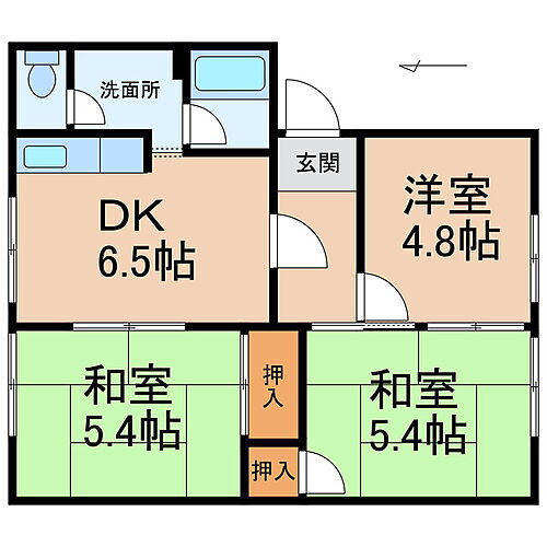 和歌山県紀の川市西大井 打田駅 3DK アパート 賃貸物件詳細