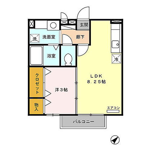 モナリエ中川 2階 1LDK 賃貸物件詳細