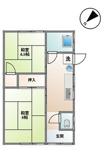 鳥取県米子市美吉313 米子駅 2K 一戸建て 賃貸物件詳細