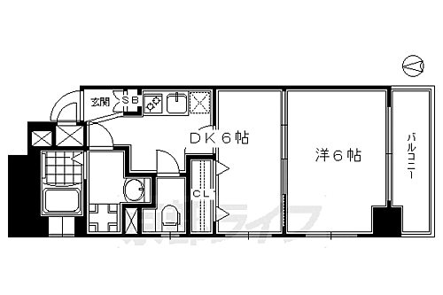 京都府京都市南区西九条藤ノ木町 京都駅 1DK マンション 賃貸物件詳細