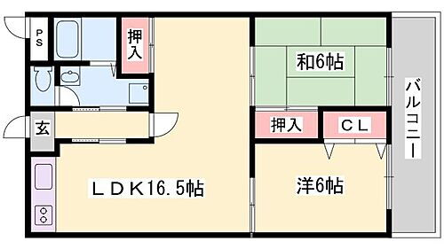 兵庫県姫路市田寺1丁目 播磨高岡駅 2LDK マンション 賃貸物件詳細