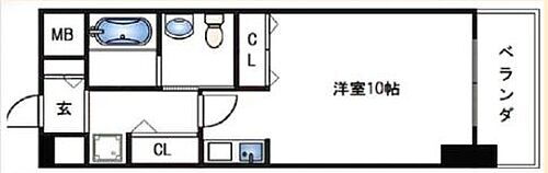 エムズコート 5階 1K 賃貸物件詳細
