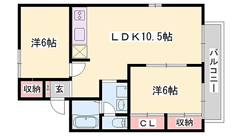 ビラ国分寺　Ｂ棟 1階 2LDK 賃貸物件詳細