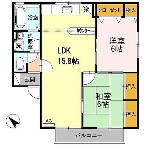 広島県広島市安佐南区東野2丁目 中筋駅 2LDK アパート 賃貸物件詳細