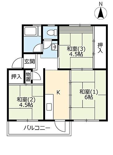 茨城県取手市井野団地 取手駅 3K マンション 賃貸物件詳細