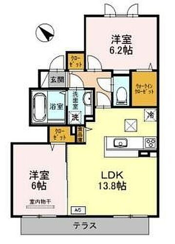 アーク 1階 2LDK 賃貸物件詳細