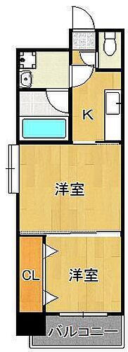福岡県北九州市戸畑区千防1丁目 戸畑駅 2K マンション 賃貸物件詳細