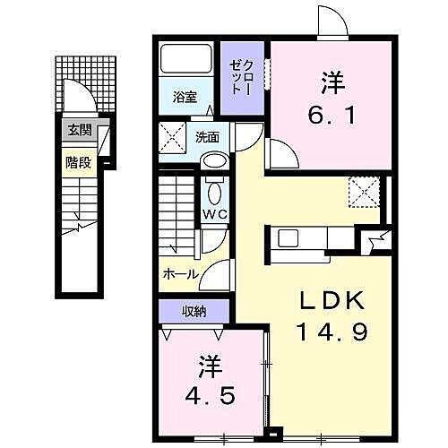 北海道滝川市東町５丁目 賃貸アパート