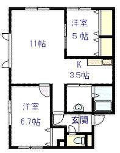 北海道旭川市神楽一条１２丁目 賃貸アパート