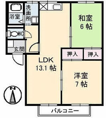 愛媛県西条市朔日市374-1 2LDK アパート 賃貸物件詳細