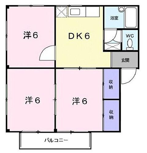 広島県福山市御幸町大字中津原 横尾駅 3DK アパート 賃貸物件詳細